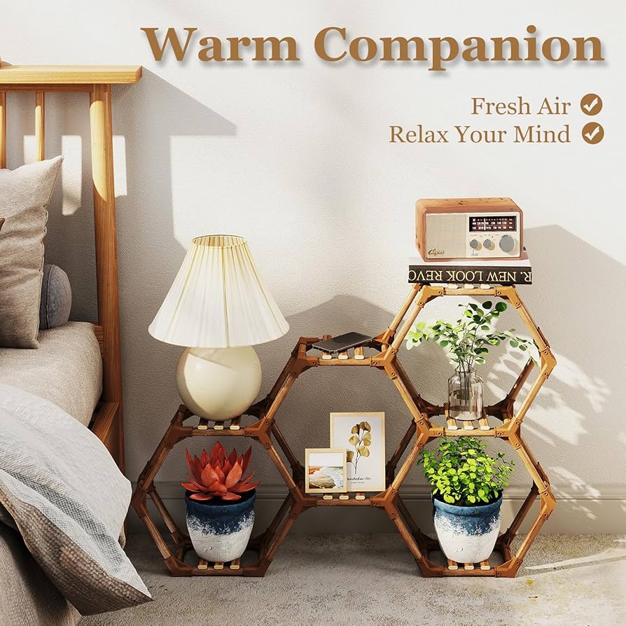 置物 台 Amazon.com : Tikea Plant Stand Indoor Outdoor Hexagonal
